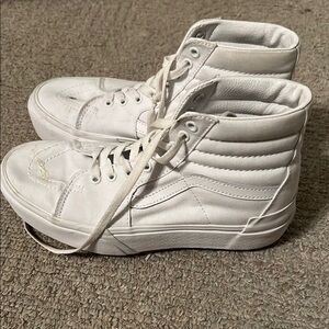 White High-Top Women's Sneakers